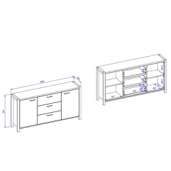 180 cm Sideboard Foxxy