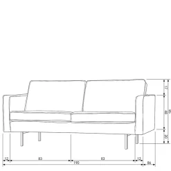 2 Sitzer Sofa Aylon