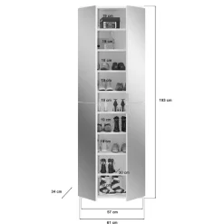 Anbauwand Garderobe Ridonner
