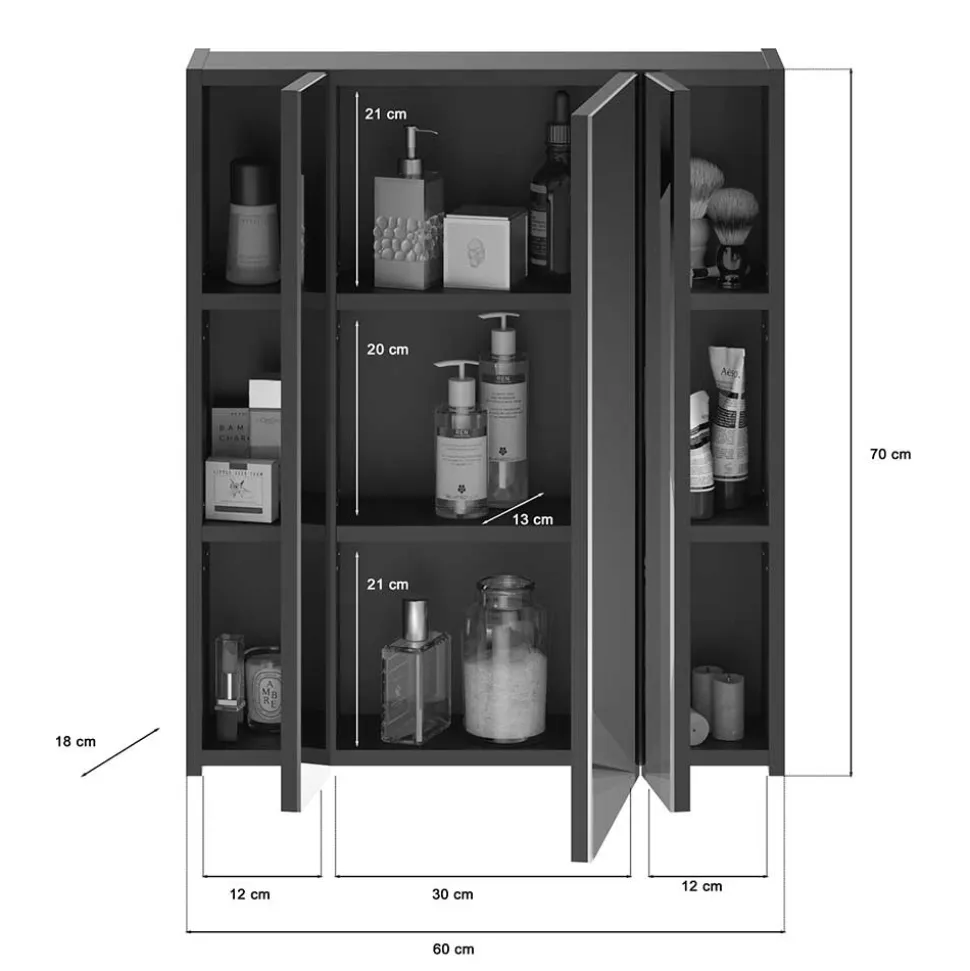 Bad Spiegelschrank Reggio