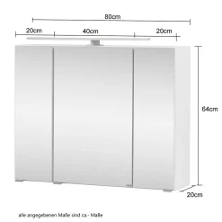 Badezimmer Spiegelschrank Isdrina