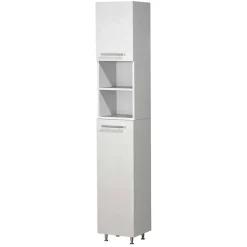 Badezimmerhochschrank weiß Pididos