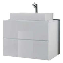 Badezimmermöbelset weiß modern Lorencia