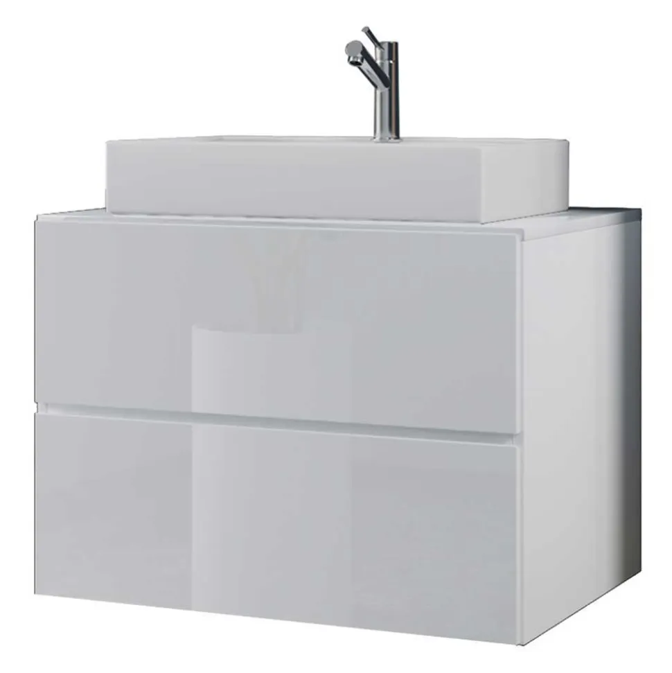 Badezimmermöbelset weiß modern Lorencia