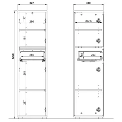 Badezimmermidischrank Craim