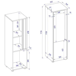 Badezimmermidischrank Uzniana