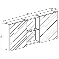 Badspiegelschrank Coal