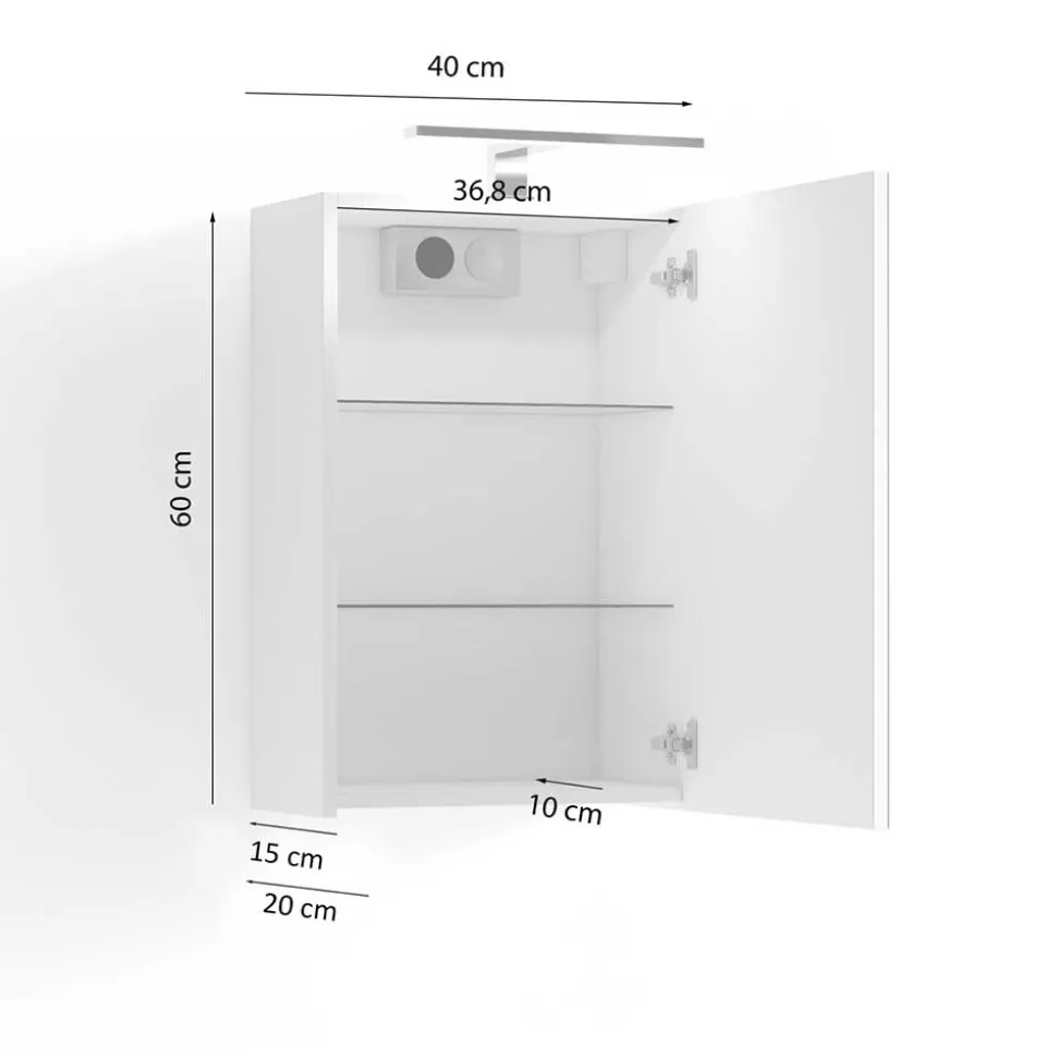 Badspiegelschrank Dartino