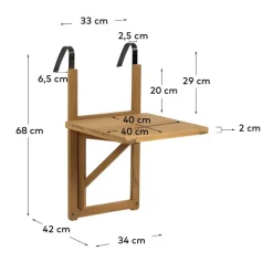 Balkonklapptisch Cadruna