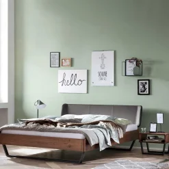 Bett mit Polster Kopfteil Lavenci