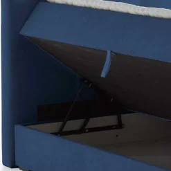Blaues Boxspringbett Saragoza