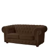 Braune Ledercouch Madita
