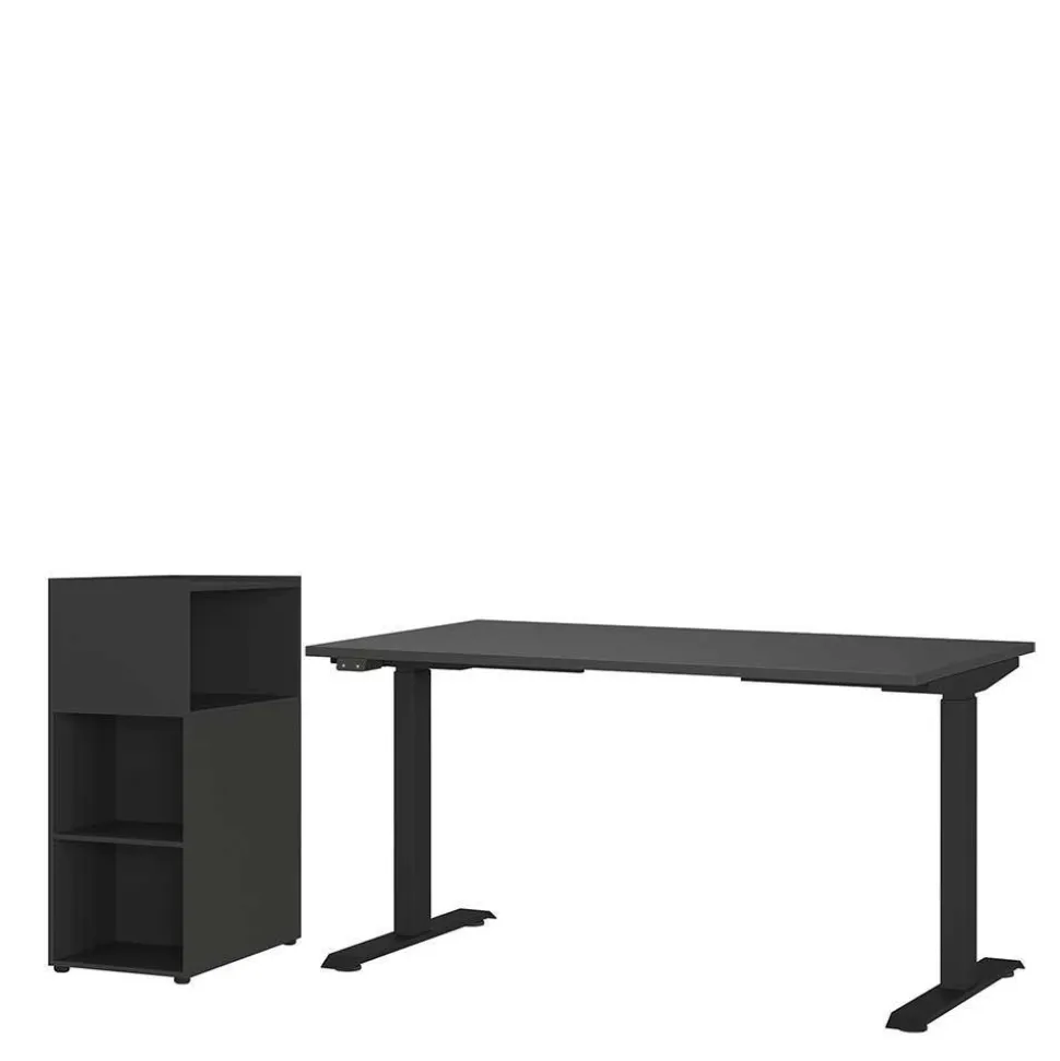 Bürokombination dunkelgrau Abby