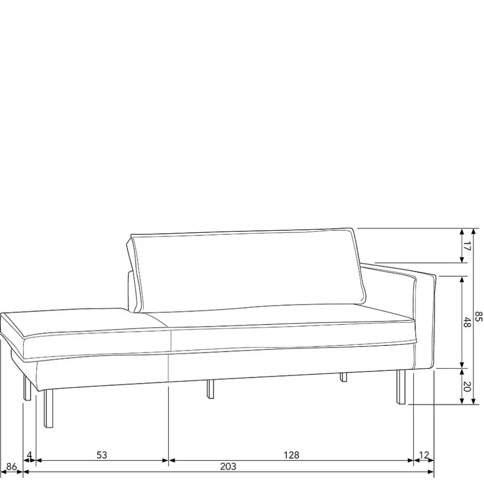 Couch Recamiere Casilla