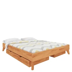 Dachschrägen Holzbett Stenov