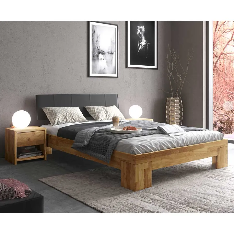 Doppel Bett mit Konsolen Lilith