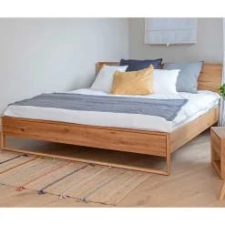 Doppelbett Eiche geölt Kojas