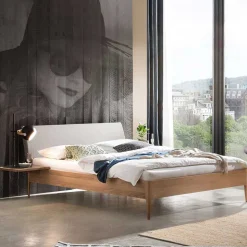 Doppelbett Eiche hell Ashela