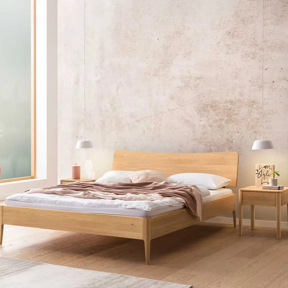 Doppelbett Eiche hell Coriga