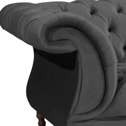 Dreisitzer Couch Anthrazit Romina