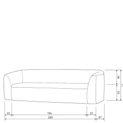 Dreisitzer Couch Nessi