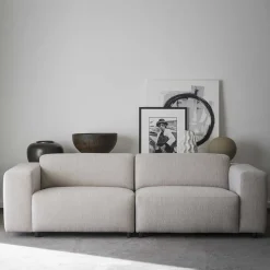 Dreisitzer Sofa Creme Mezzo
