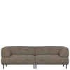 Dunkelbraun meliertes Sofa Chimi