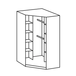Eckkleiderschrank Tyago