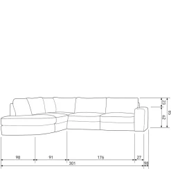 Ecksofa Beige Pilamonia