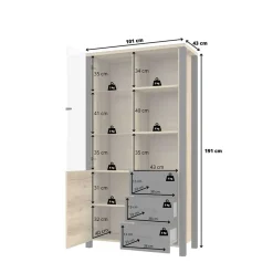 Esszimmer Vitrinenschrank Conru