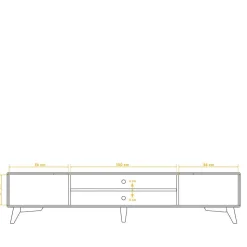 Fernseher Lowboard Stenov