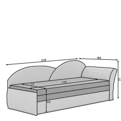 Funktionssofa Zerval