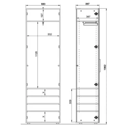 Garderobenschrank Saladino