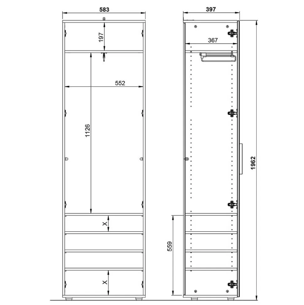 Garderobenschrank Saladino