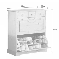Garderobenschuhschrank Savredan