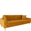 Gelbes 3er Sofa Aqua