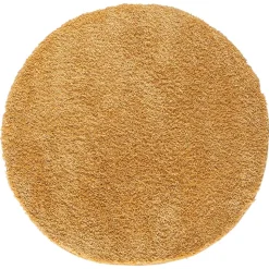 Goldgelber Shaggy Teppich Merka