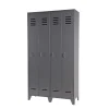 Grauer Spindschrank Leonora