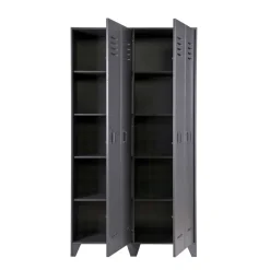 Grauer Spindschrank Leonora