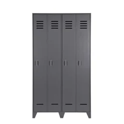 Grauer Spindschrank Leonora