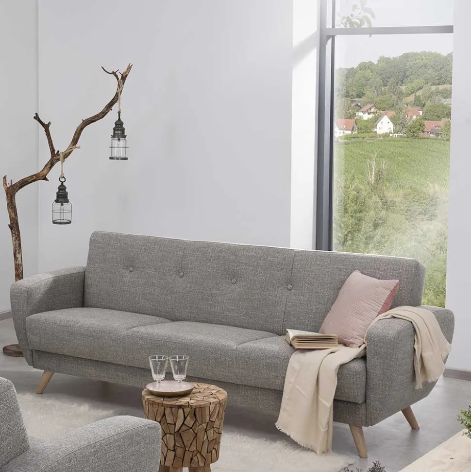 Graues Schlafsofa Rujona