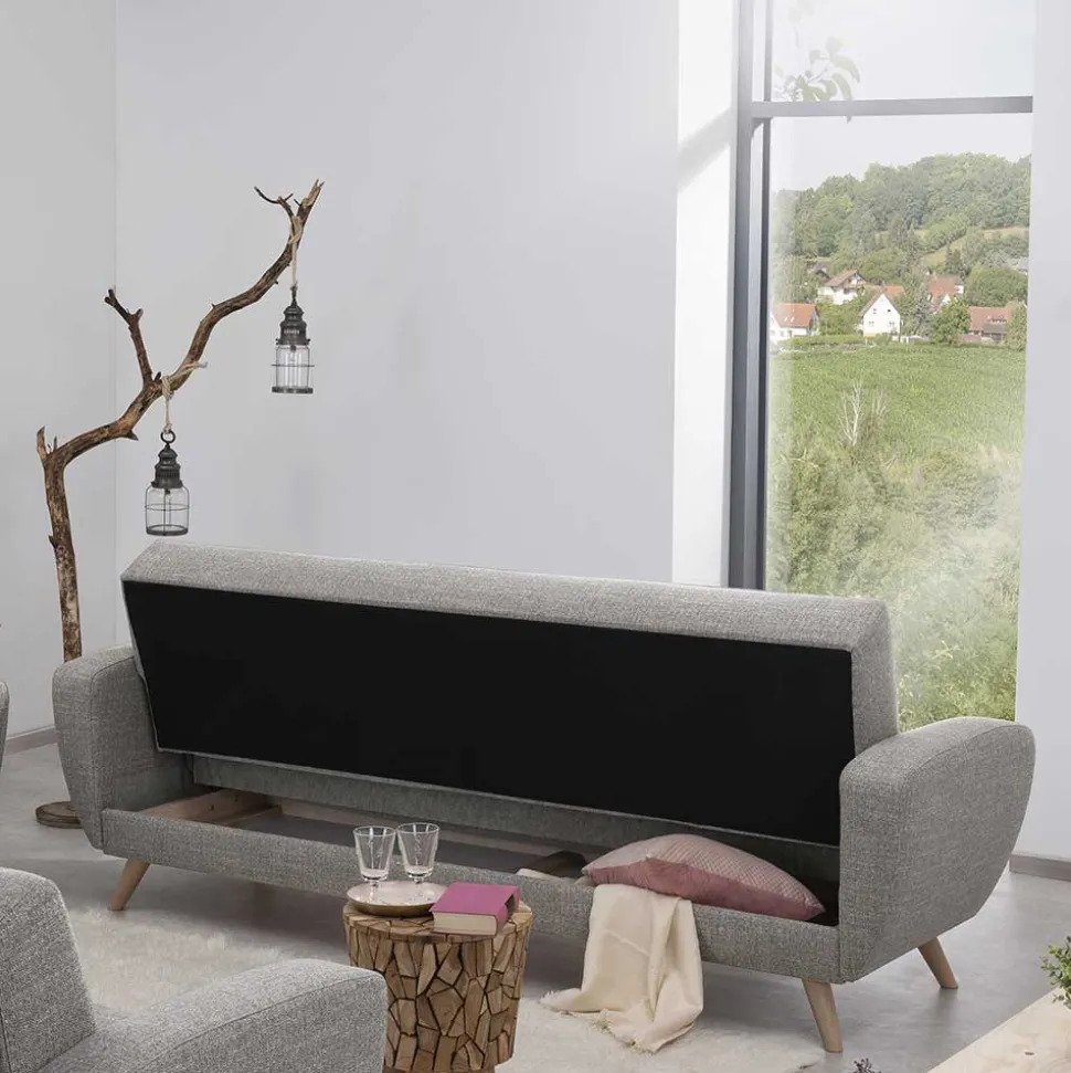 Graues Schlafsofa Rujona