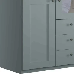Graugrüner Kleiderschrank Forjan