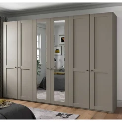 Hellgrauer Schlafzimmerschrank Saconso