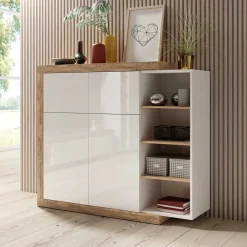 Highboard mit offenen Fächern Prismo