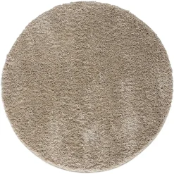 Hochflor Teppich Beige Rondma
