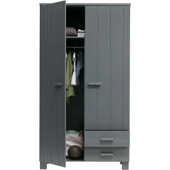 Holz Kleiderschrank Chalina