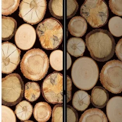 Holzoptik Paravent Albin