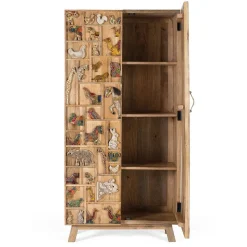 Holzschrank massiv Caveira