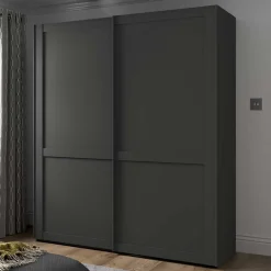 Kleiderschrank 2 Schiebetüren Hierro